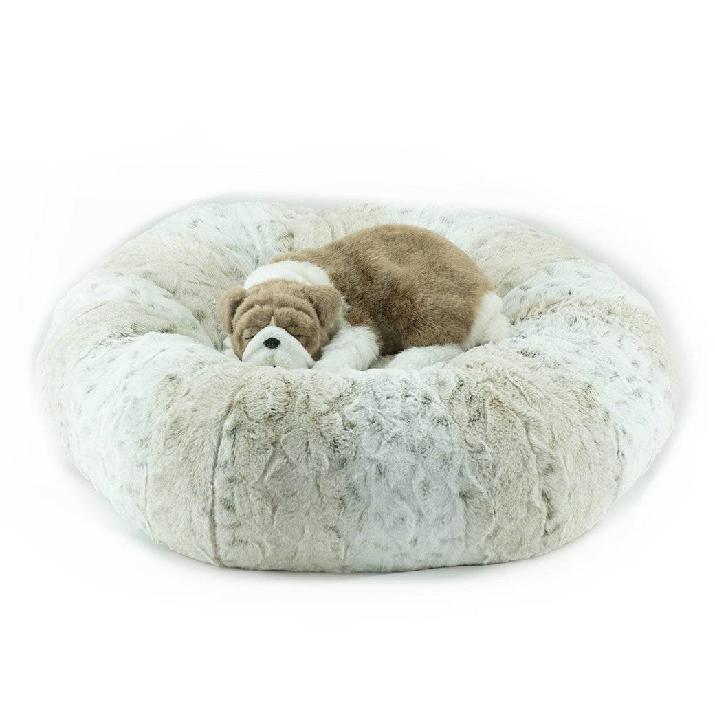 Soft Snow Leopard Bed