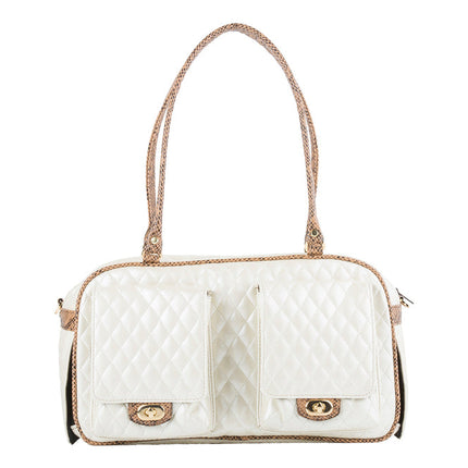 Marlee - Ivory Quilted With Snake