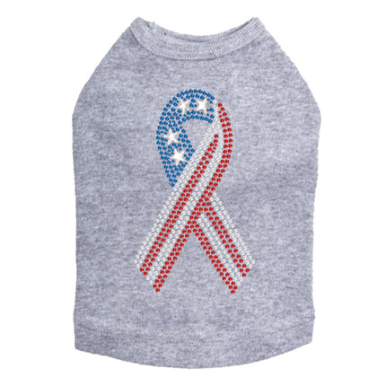 Ribbon (Red, White, & Blue) - Dog Tank