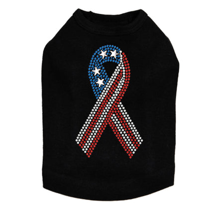 Ribbon (Red, White, & Blue) - Dog Tank