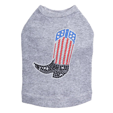 Boot (Red, White, & Blue) - Dog Tank