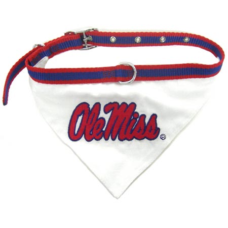 Mississippi Rebels NCAA Dog Collar Bandana