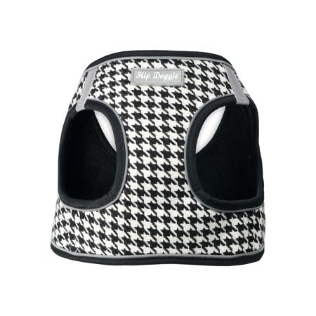 EZ Step-In Houndstooth Harness Vest - Black/White