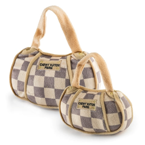 Checker Chewy Vuiton Purse by Haute Diggity Dog