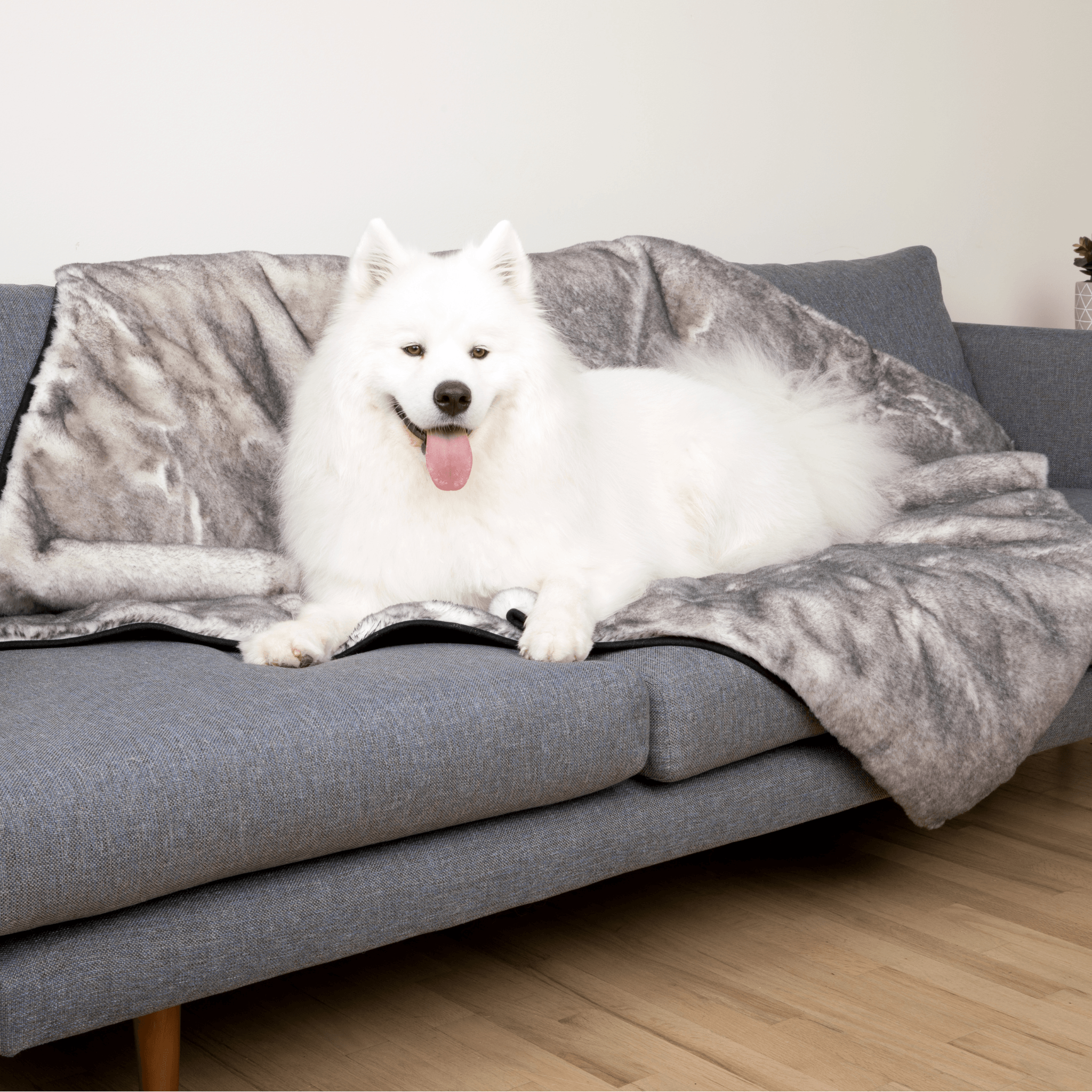 PupProtector Luxe Waterproof Faux Fur Blanket - Ultra Soft Chinchilla