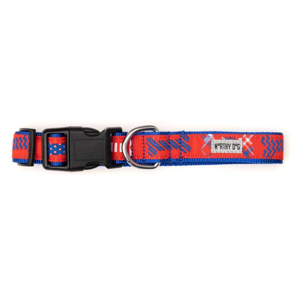 Red/White/Blue Preppy Bones Collar & Lead Collection