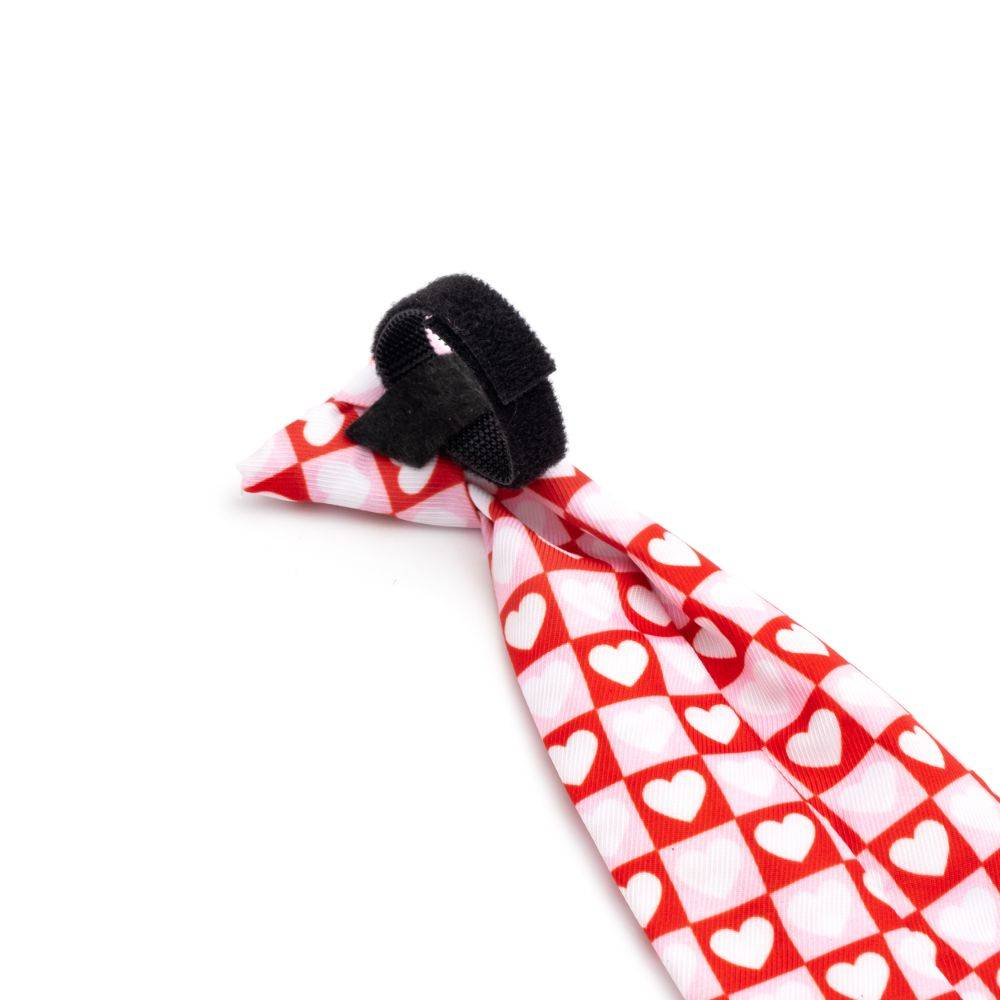 Colorblock Hearts Neck Tie