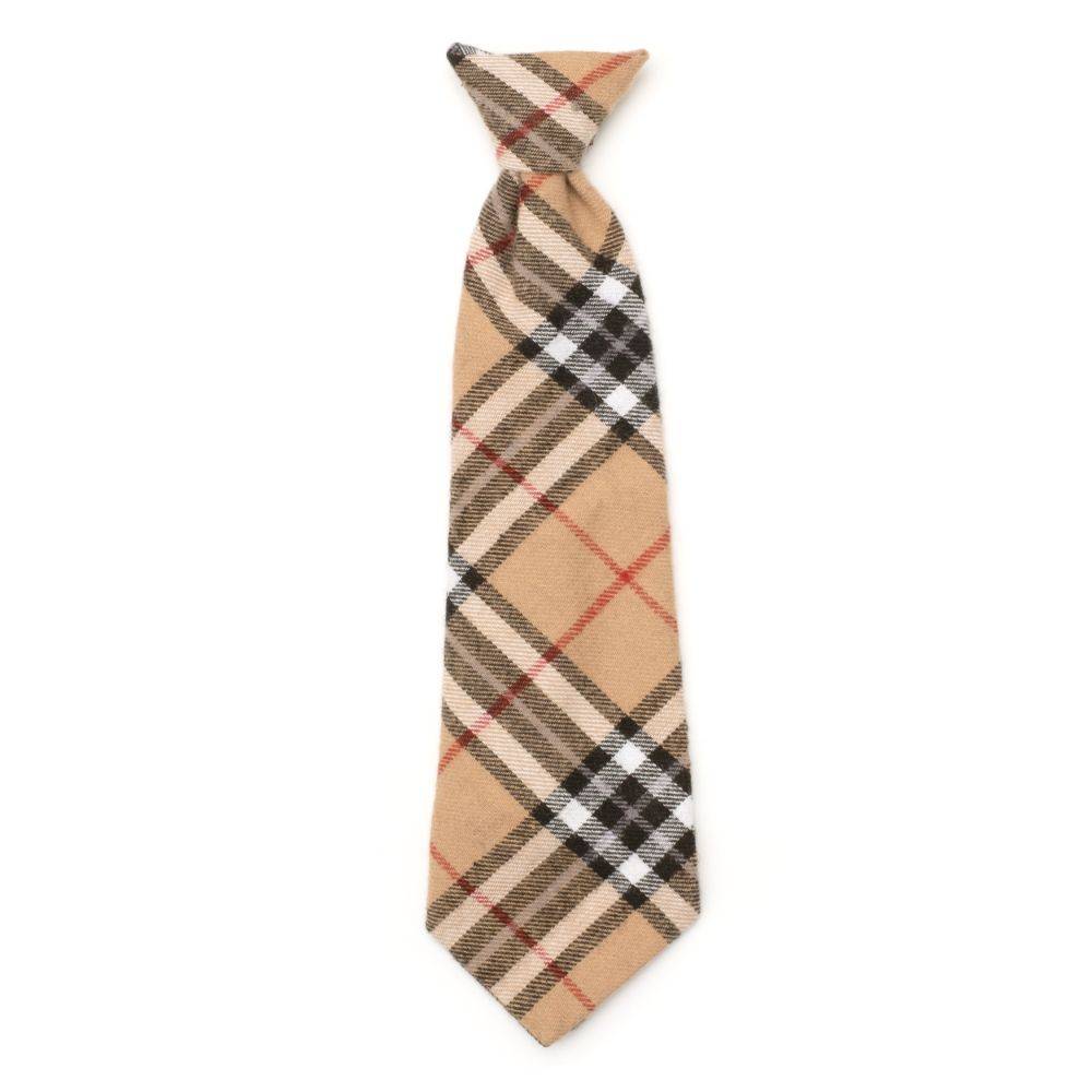 Tan Plaid Neck Tie Default Title