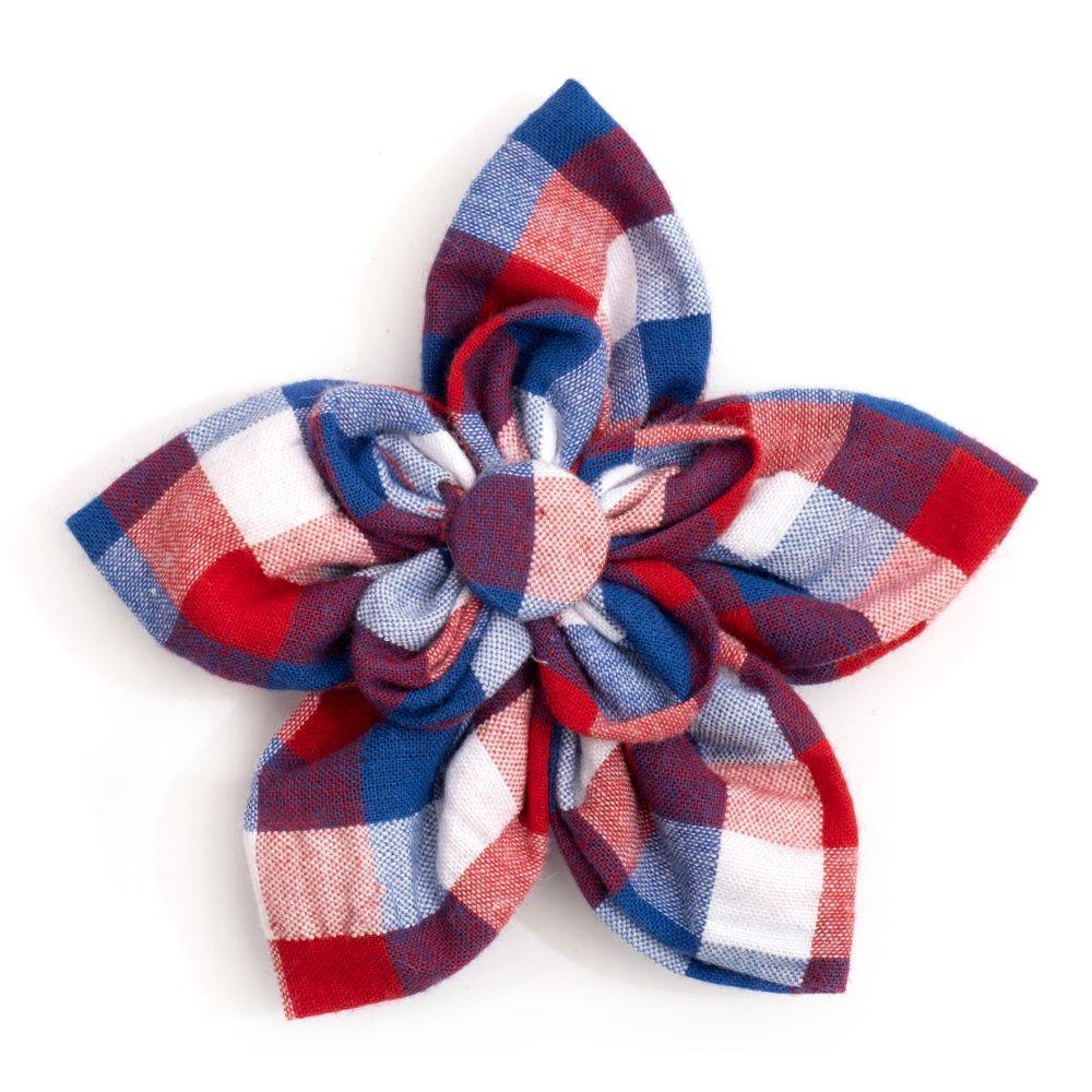 Red/White/Blue Check Flower Default Title