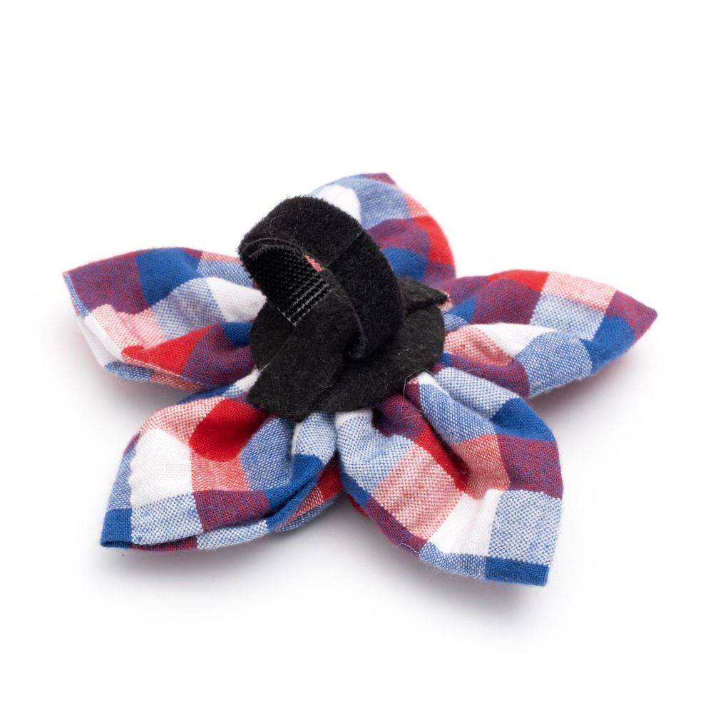 Red/White/Blue Check Flower