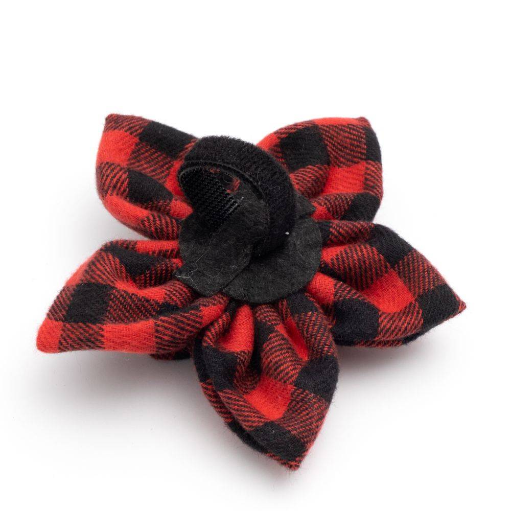 Red Buffalo Plaid Flower