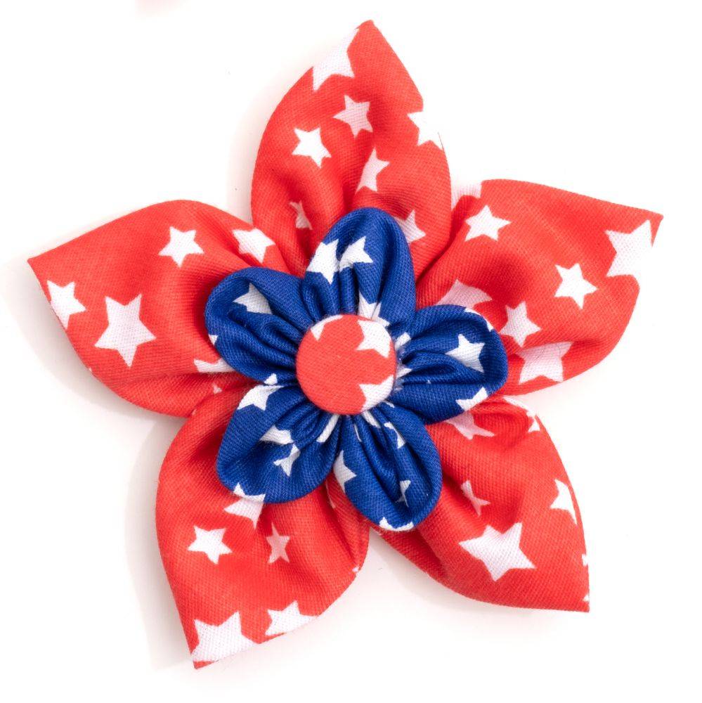 Red/Navy Stars Flower Default Title