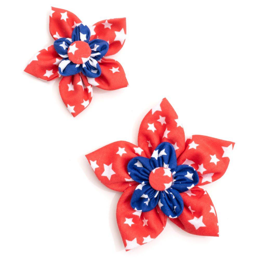 Red/Navy Stars Flower