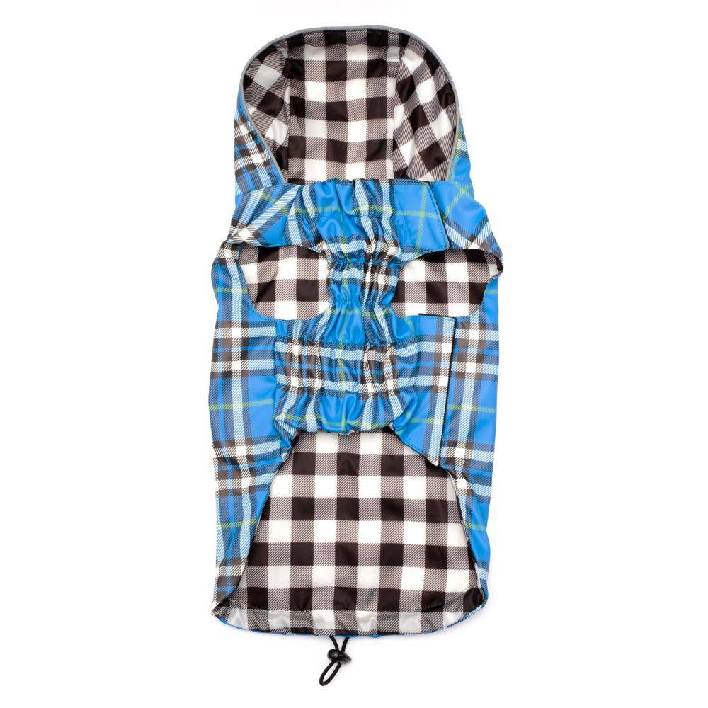 Blue Plaid London Raincoat