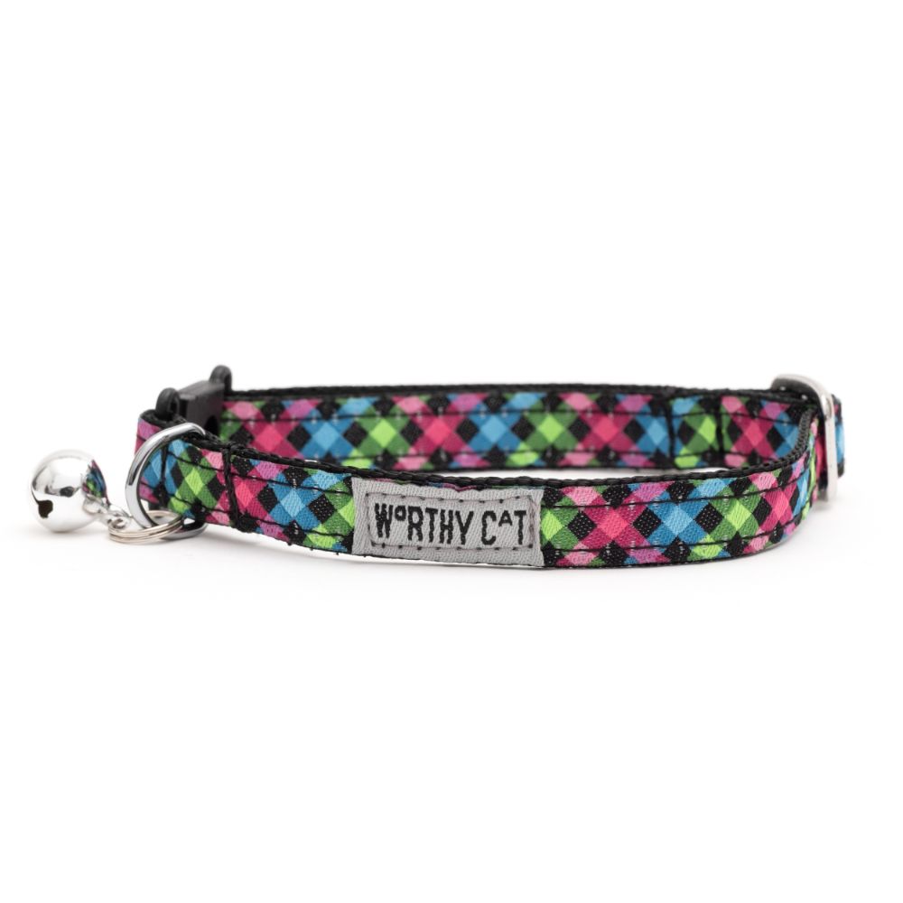 Carnival Check Cat Collar Default Title