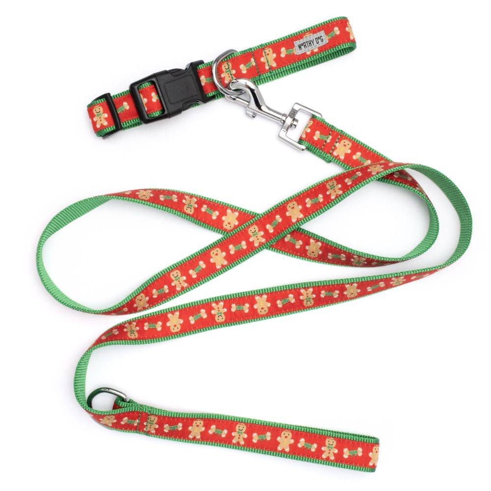 Gingerbread Bones Collar & Lead Collection