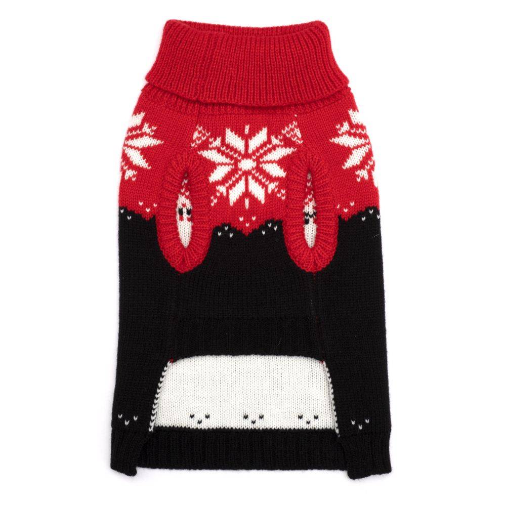 Red/Black Snowtrails Sweater