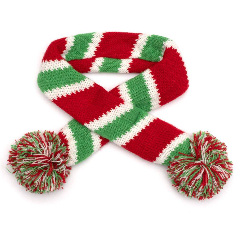 Red/Green Holiday Stripe Scarf Default Title