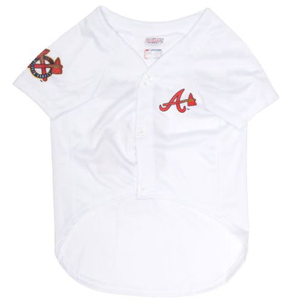 Atlanta Braves Dog Jersey - White