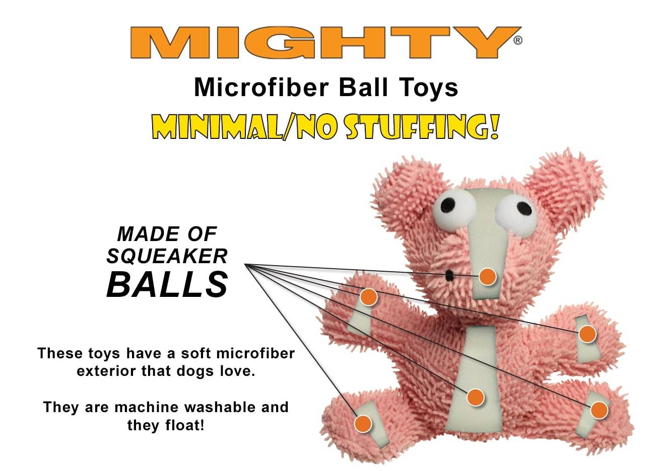 mighty® Microfiber Ball - Pig