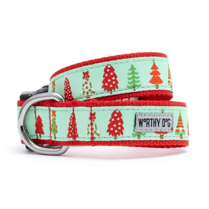 Holiday Trees Dog Collar