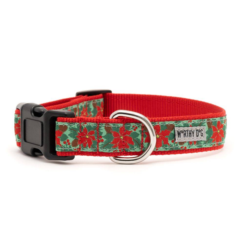 Green Poinsettias Collar