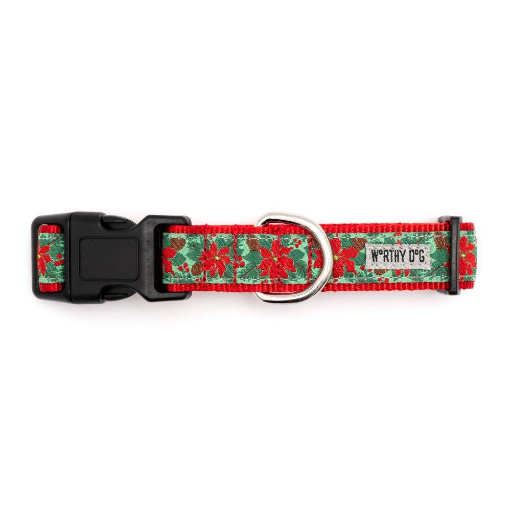 Green Poinsettias Collar