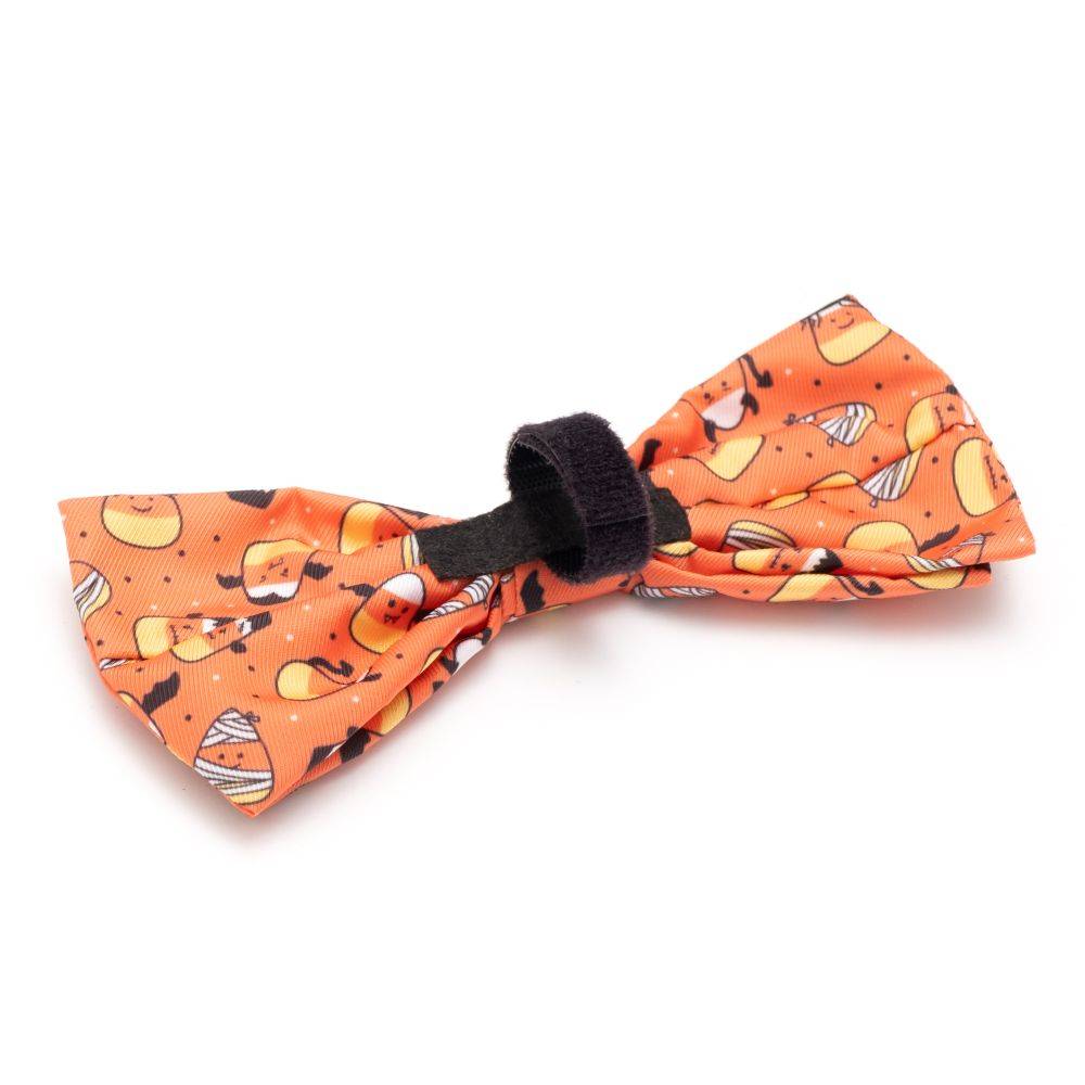 Orange Candy Corn Ghouls Bow Tie