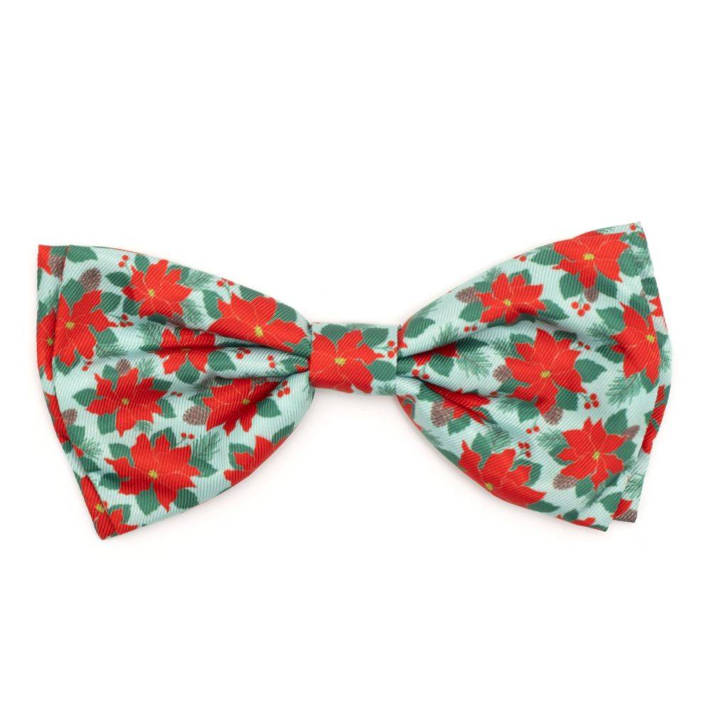 Green Poinsettias Bow Tie Default Title