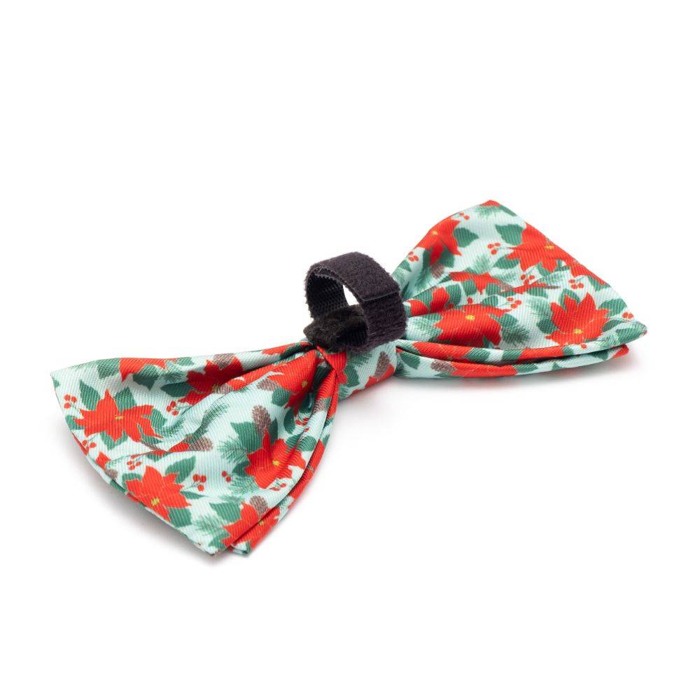 Green Poinsettias Bow Tie