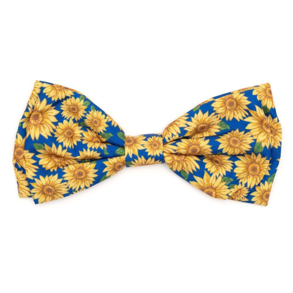 Blue Sunflowers Bow Tie Default Title