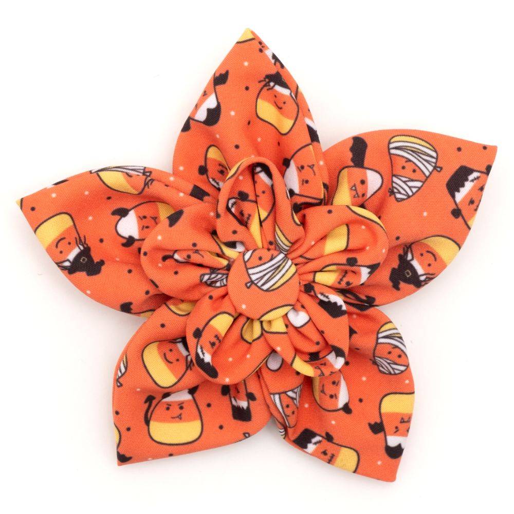 Orange Candy Corn Ghouls Flower