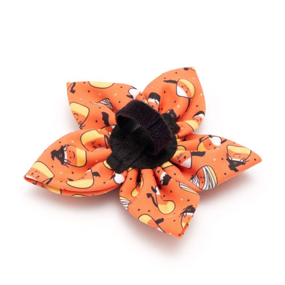 Orange Candy Corn Ghouls Flower