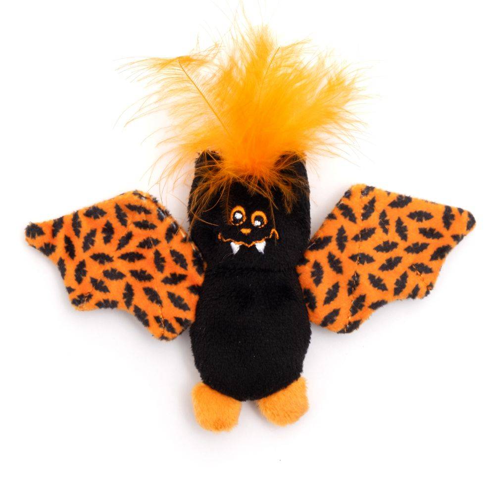 Black/Orange Batty Cat Toy Default Title