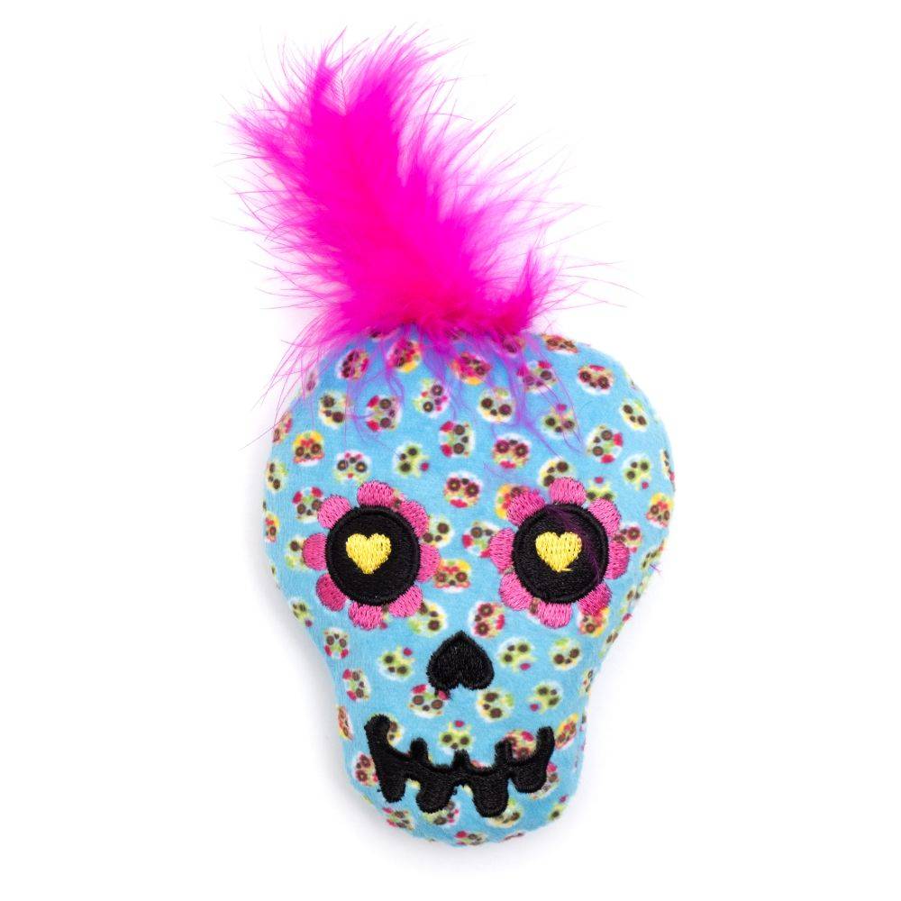 Blue Sugar Skull Cat Toy Default Title