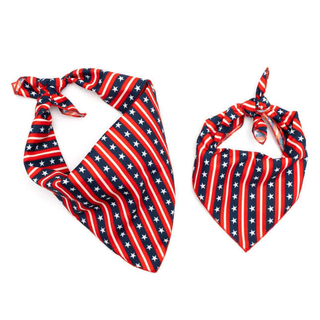 Red/White/Blue Bias Stars and Stripes Bandana