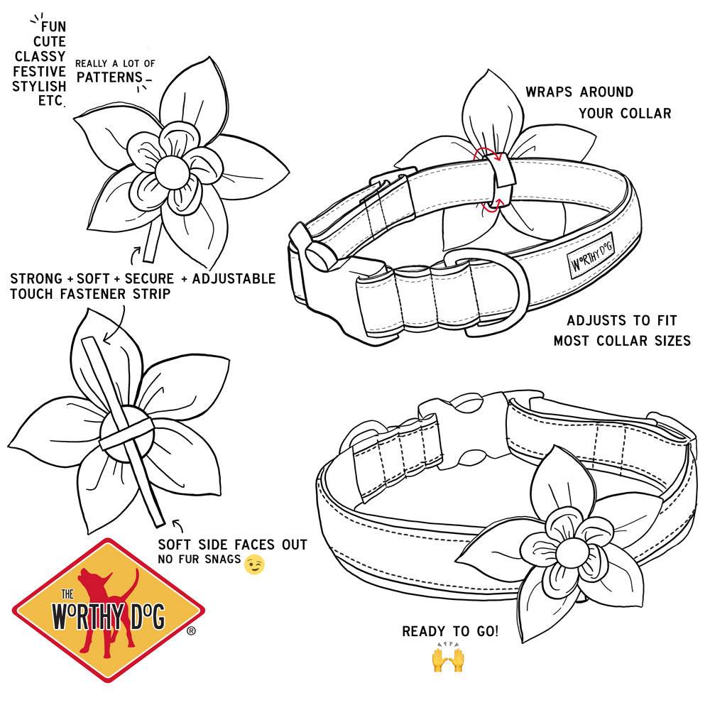 Holiday Check Flower