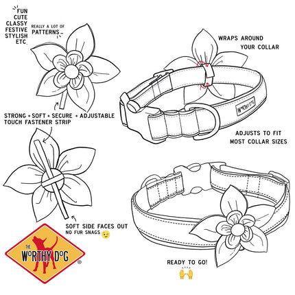 Holiday Check Flower