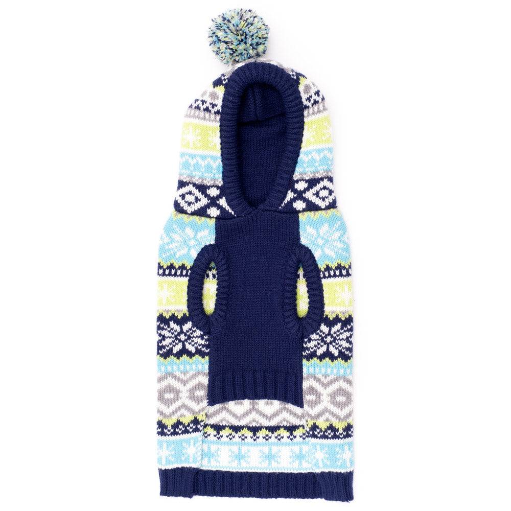 Blue Fairisle Hoodie Sweater