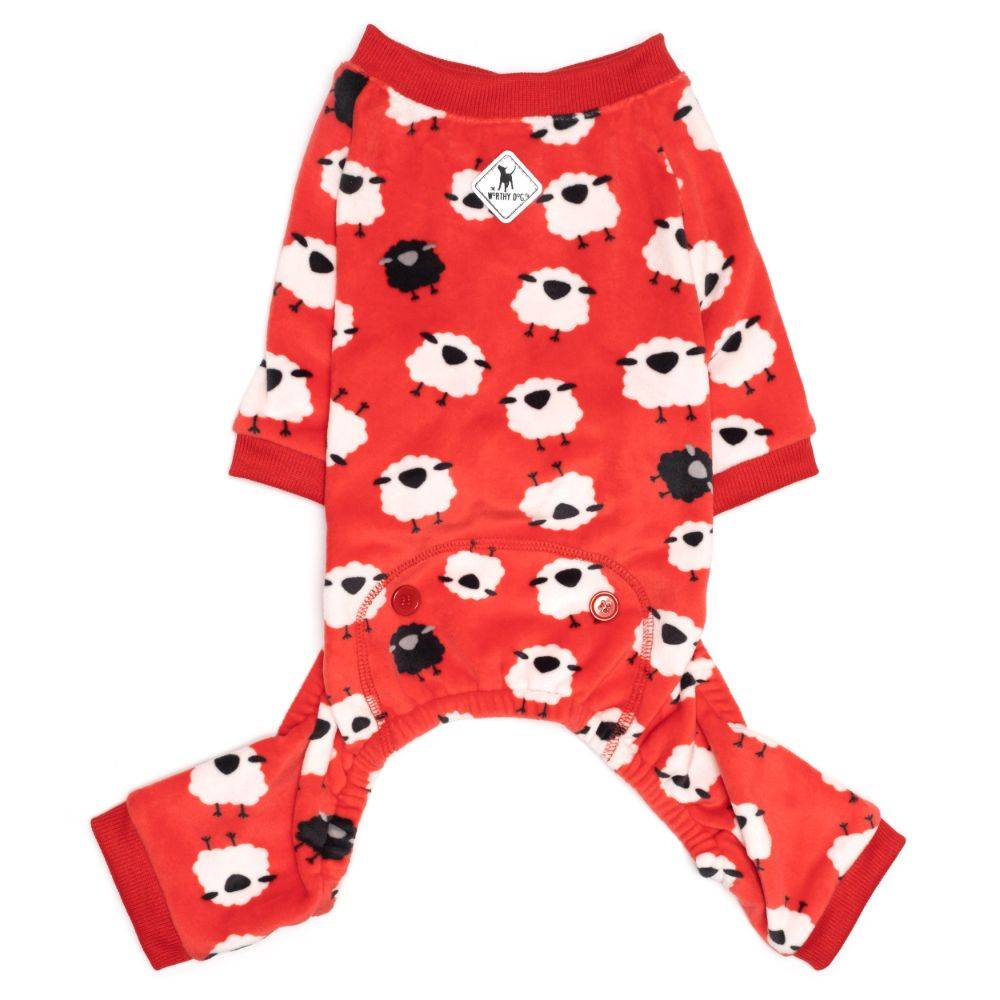 Counting Sheep Fleece Dog Jammies Default Title