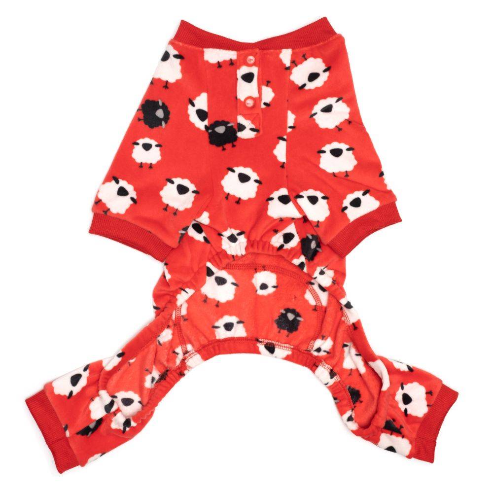 Counting Sheep Fleece Dog Jammies