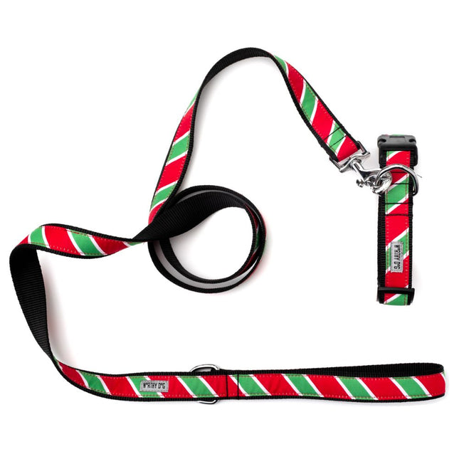 Holiday Stripe Dog Collar