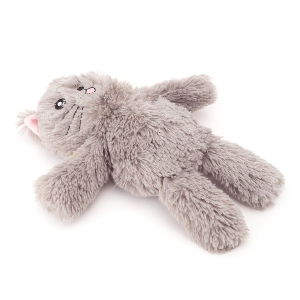 Gray Plush Worthy Cat Dog Toy