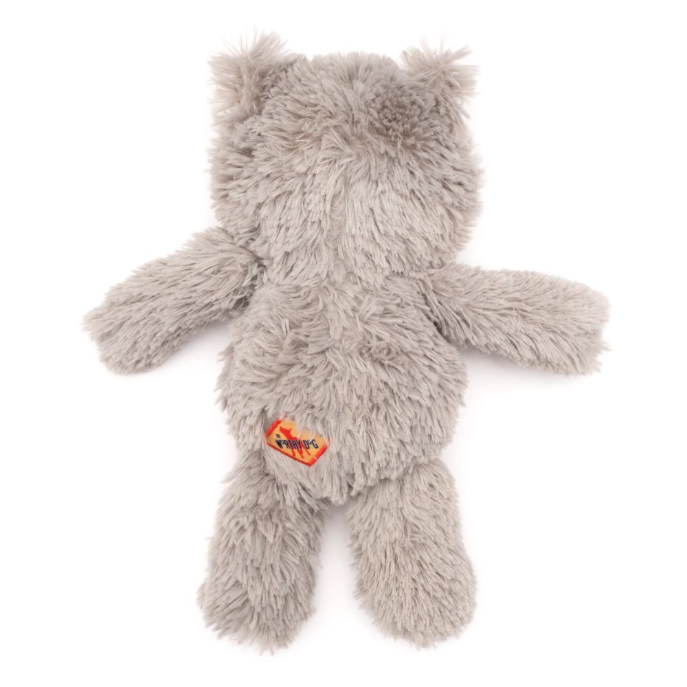 Gray Plush Worthy Cat Dog Toy