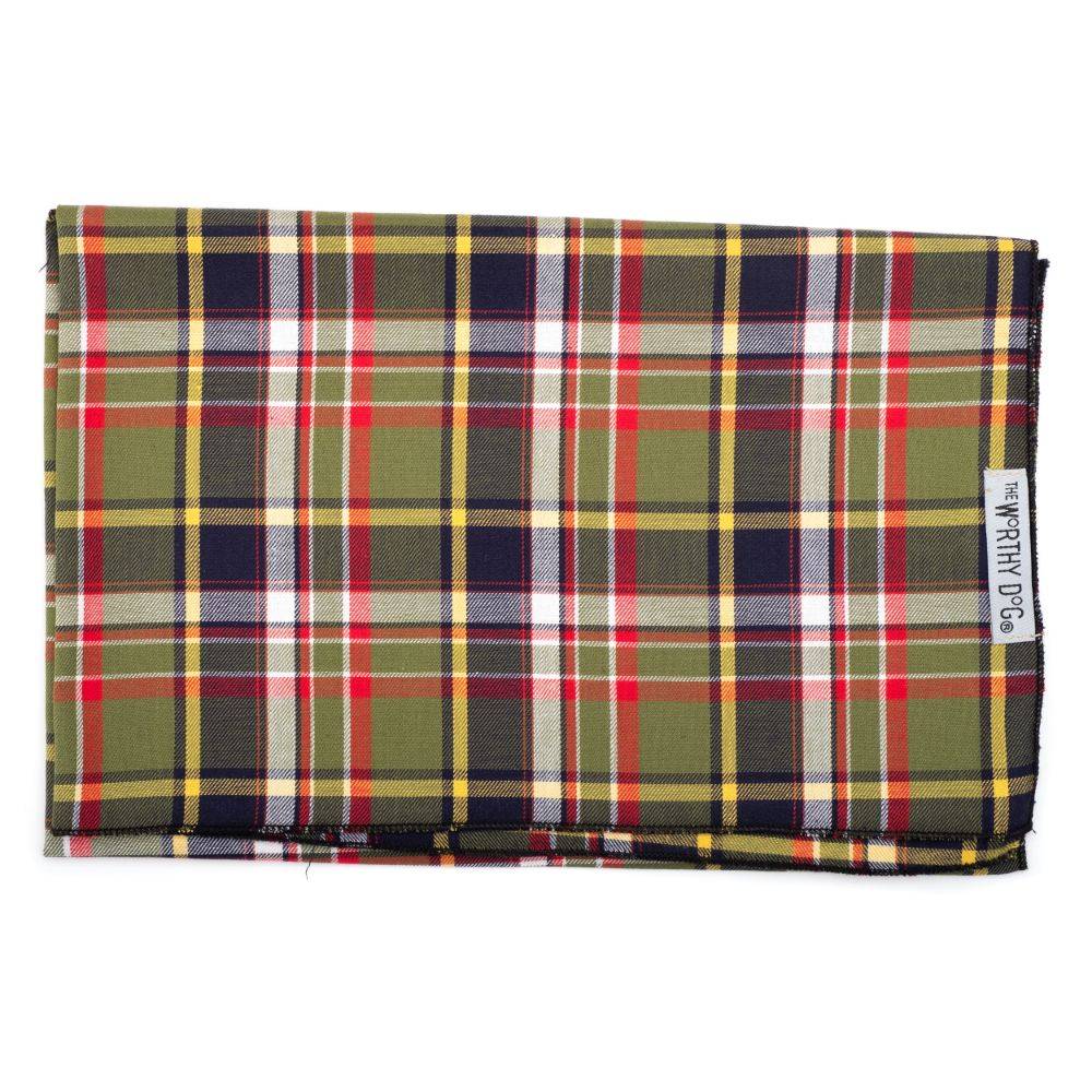 Olive Plaid II Classic Bandana