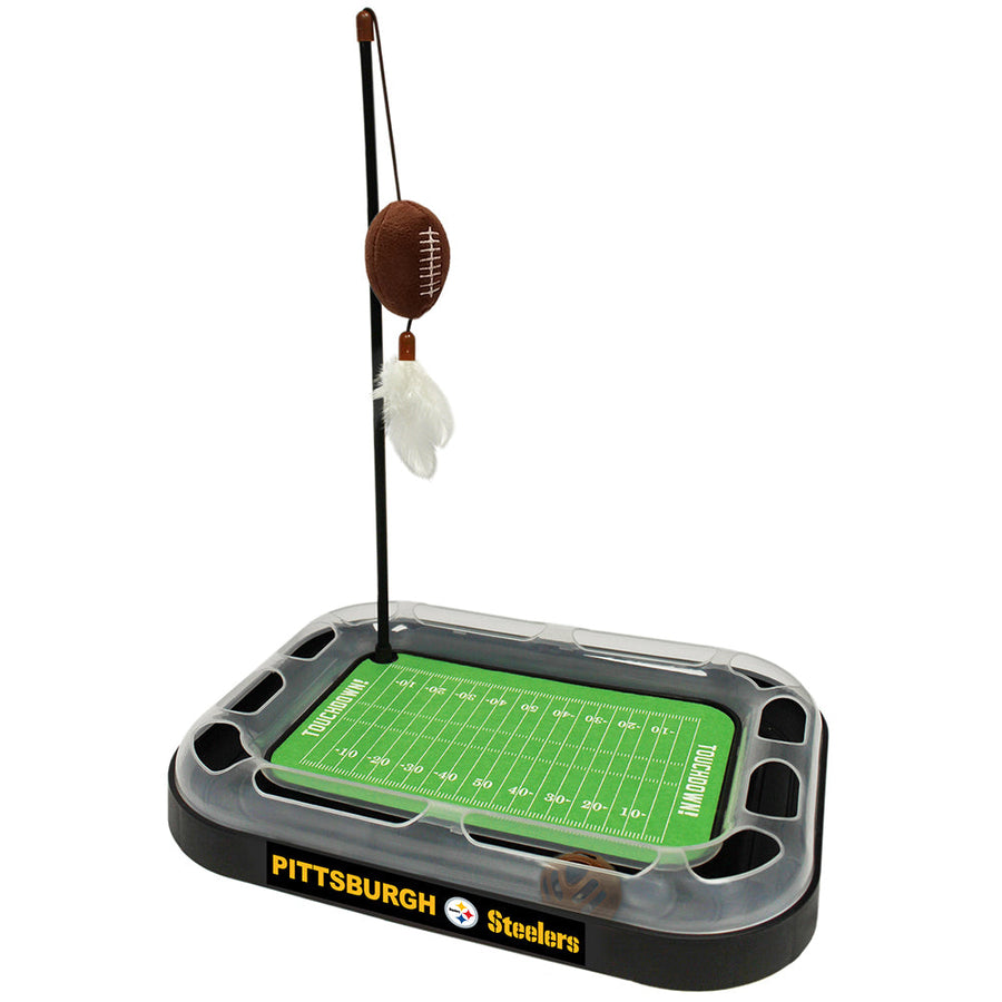 Pittsburgh Steelers Football Cat Scratcher Toy by Pets First