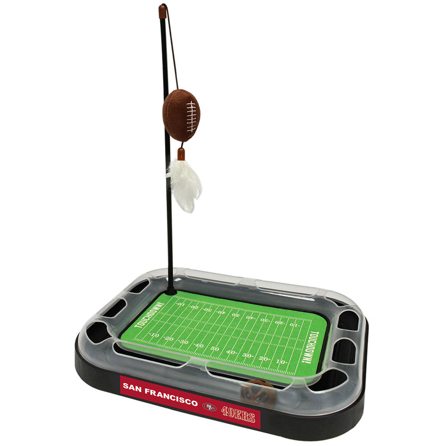 San Francisco 49ers Football Cat Scratcher Toy by Pets First
