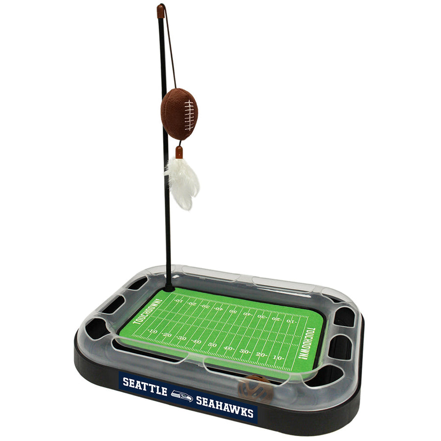 Seattle Seahawks Football Cat Scratcher Toy by Pets First
