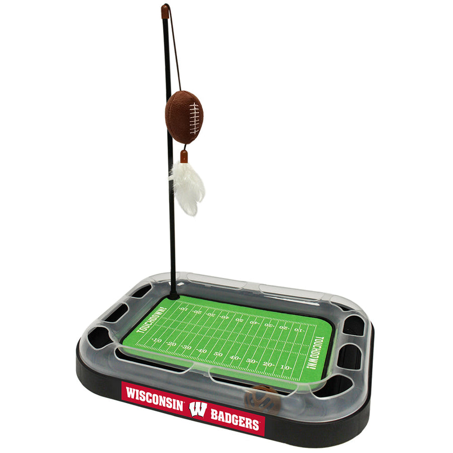 University of Wisconsin Football Cat Scratcher Toy by Pets First