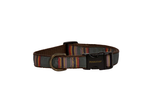 Pendleton Vintage Camp Heather Green Hiker Durable Dog Collar